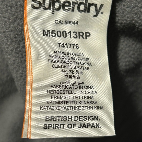 Superdry Black Raincoat for Men - Picture 10 of 11